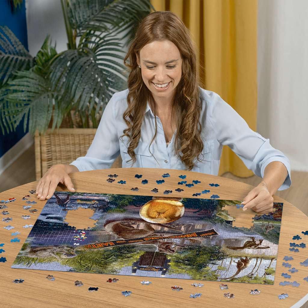 Ravensburger Jurassic Park Movie Poster 1000 Piece Jigsaw Puzzle - 12000187 - Handcrafted Tooling, Made in Germany, Every Piece