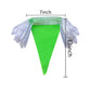 Consummate 100 Feet Green Pennant Banners Flags String Hanging Triangle Bunting Flags for Grand Opening,Kids Birthday,Party Deco
