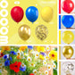 Partywoo Red Yellow Blue Balloons, 100 Pcs 12 Inch Pack Of Red Balloons, Yellow Balloons And Blue Balloons, Latex Balloons For Baby Shower Decorations, Dog Party Decorations, Dog Birthday Decorations