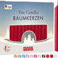 BRUBAKER Tree Candles - Pack of 20 - Dark Red - 3 x  Inches (9.5 x 1.27cm) - Made in Europe - Pyramids, Carousels & Chimes