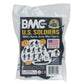 Bmc Marx Plastic Army Men Us Soldiers - Black 31Pc Ww2 Figures - Made In Usa
