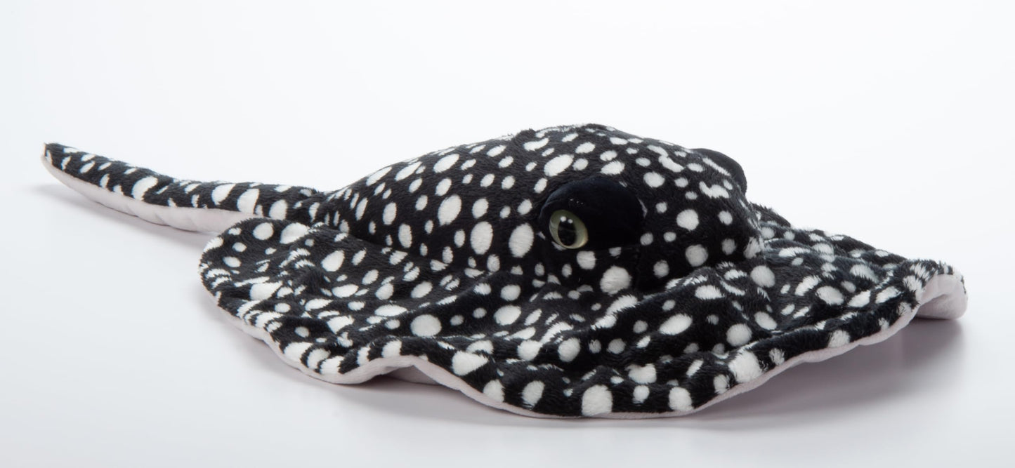 The Petting Zoo Stingray Plush Toy, 22" Black Stuffed Animal, Polyester, Model 317530, Perfect Gift for Kids