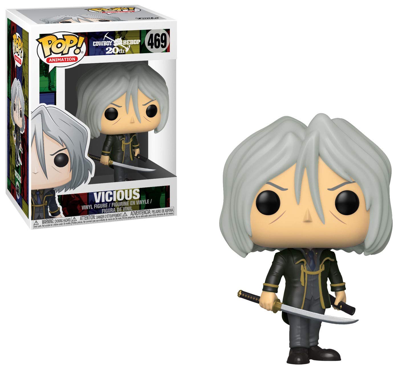 Funko Pop Animation: Cowboy Bebop - Vicious Collectible Figure, Multicolor
