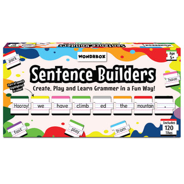 WONDRBOX Sentence Builder Game for Perfect for Boys, Girls, Kids, Educational Games, Board Games,Family Games, Gifts for Ages 5,
