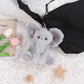 Apricot Lamb Cute Toys Plush Gray Elephant Stuffed Animal Soft Keychain For Kids Bag, Purse, Backpack, Handbag (6 Inches)