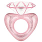 Moko Inflatable Pool Floats For Adults, Clearance Bachelorette Party Decorations Heart Shaped Swim Ring Summer Swimming Tube Water Fun Beach Wedding Pool Toys Swimming Circle
