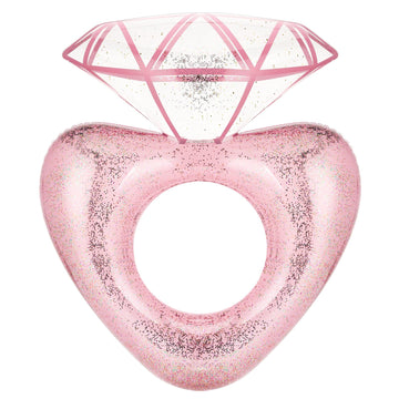 Moko Inflatable Pool Floats For Adults, Clearance Bachelorette Party Decorations Heart Shaped Swim Ring Summer Swimming Tube Water Fun Beach Wedding Pool Toys Swimming Circle