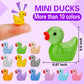 Jyxt 250 Pcs Mini Resin Ducks Glow In The Dark, Tiny Animals Figures To Hide Luminous Miniature Plastic Duck For Fish Tank Aquar