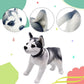 Yonlit Lifelike Husky Dog Stuffed Animal Simulated Plush Puppy Toy Doll Super Realistic Grey Dogs Act Like Real Excellent Gifts For Kids Birthday Party Dog Collection 12 Inches (Husky)