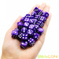 Bescon 12Mm 6 Sided Dice 36 In Brick Box, 12Mm Six Sided Die (36) Block Of Dice, Marble Purple