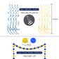 Navy Blue Birthday Decorations With Happy Birthday Banner, Paper Honeycomb Balls, Circle Garland And Hanging Swirl Decorations, Navy Blue Birthday Party Decorations, Birthday Decorations For Men