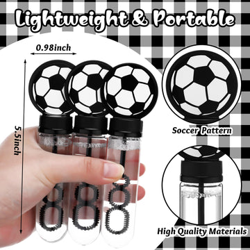 Pullcrease 16 Pcs Soccer Bubble Wands Party Favors Soccer Gifts Birthday Bubble Wand Bulk Soccer Party Decorations Soccer Theme
