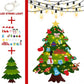 Montessori Felt Christmas Tree for Toddlers, Interactive DIY Felt Christmas Tree Set with 3 Meters Led String Light