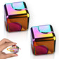 2 Pc Fidget Spinner Toys Cube Adults, Easter Basket Stuffers For Teens Metal Edc Cool Desk Gadgets Office Toys Small Anxiety Figette Sensory Toy, Adhd Tool Fingears Figet Stress Valentine Gift For Boy