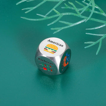 Food Decision Dice for Couple 25th Anniversary Day Gifts for Couple 11th Anniversary Steel Gifts Bridal Shower Gifts Couple Game