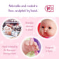 JC Toys Lots to Love 14" Vinyl Doll Set - 4 Piece Bath Time Gift, Posable & Waterproof, Pink, Model 16008, Ages 2+