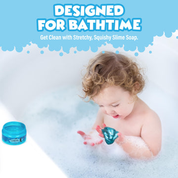 Tub Works™ Cosmic Bath Slime™ Kids Soap Bath Toy, 6 Pack | Stretchy, Squishy Slime Soap For Kids Bath | Fresh, Fruity Scents | Nontoxic | Sensory Fun Kids & Toddler Bath Toys