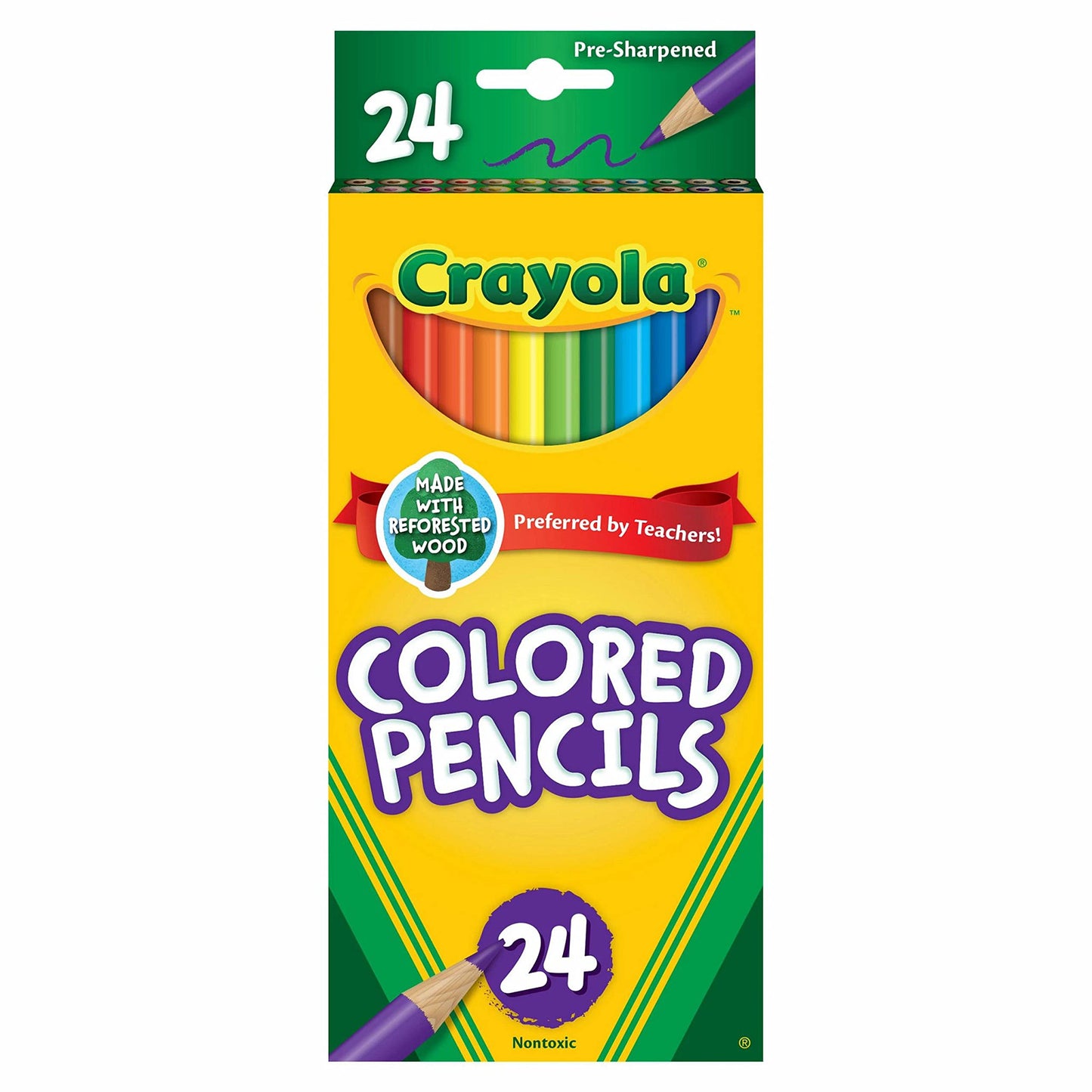 Crayola Colored Pencils, Coloring Supplies, 24 Count