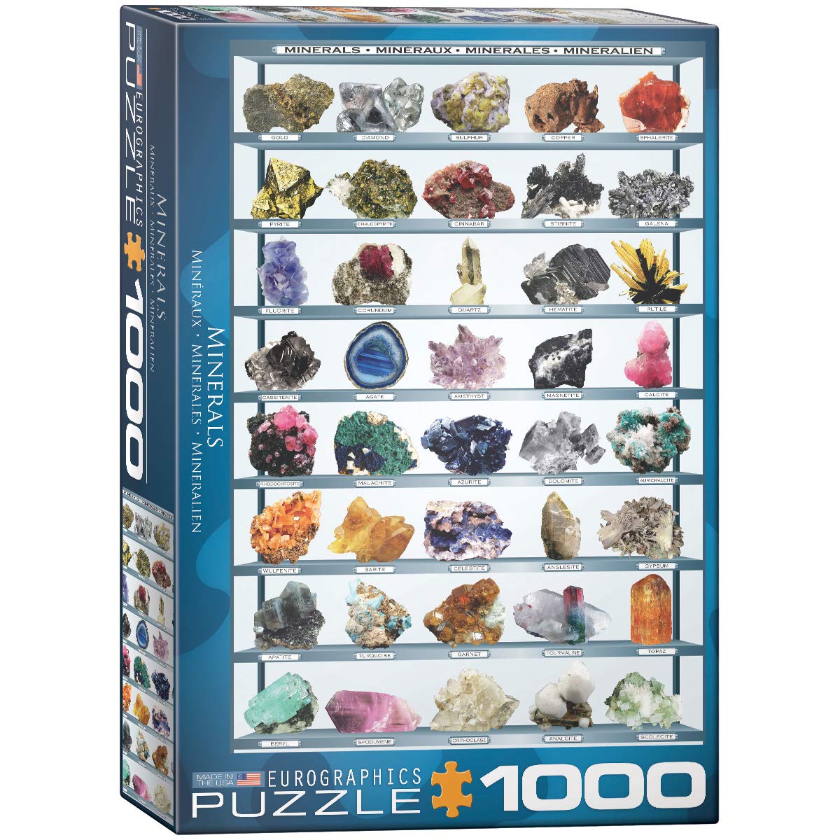 Eurographics Minerals Of The World 1000 Piece Puzzle (6000-2008)