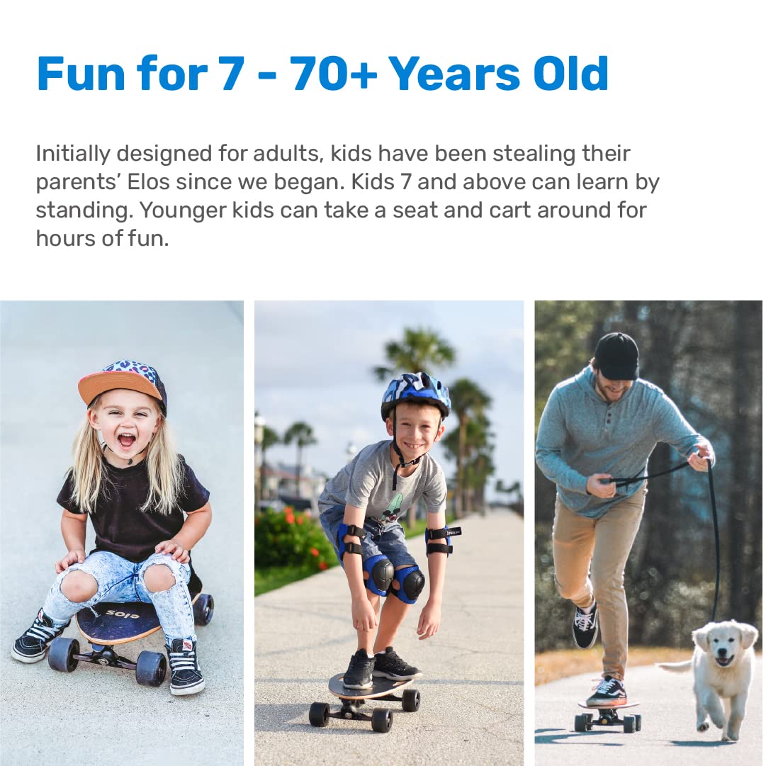 Elos Skateboard DIY Kit - The Mini Longboard Cruiser Skateboard in A DIY All-in-one Kit. Promotes Outdoor Stem Interest in Science  Engineering. Gifts for Boys/Girls. Building Toys for Boys Age 8-12.
