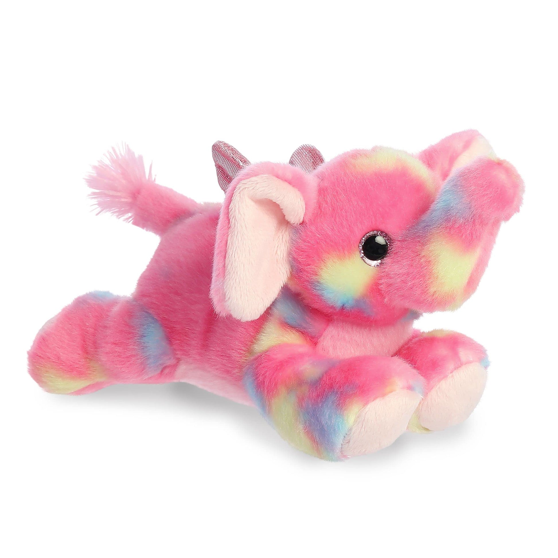 Aurora® Vibrant Bright Fancies™ Candyapple Elephant™ Stuffed Animal - Eye-Catching Fun - Delightful Cuddles - Pink 7 Inches