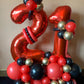 40 Inch Red 26 Number Balloons Giant Jumbo Huge 26 Or 62 Foil Mylar Helium Number Digital Balloons Red Birthday Mylar Digital Ba