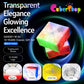 CuberShop GAN 251 M Air (10th Anniversary Special Edition) 2x2 Magnetic Speed Cube  Gans 2025 Transparent Plastic 10 Anniversary  Smooth & Fast 2 by 2 Collectible  GAN 251M Air (Transparent UV Coated)
