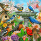 Springbok'S 500 Piece Jigsaw Puzzle Bird Bath - Made In Usa