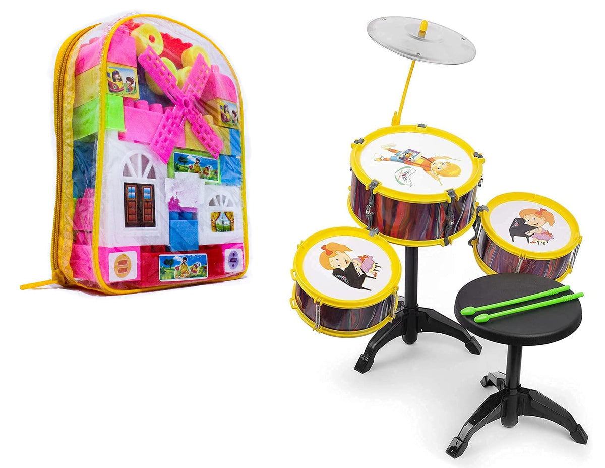 Glan Kids Drum Set For Toddlers 315Years Old Boys Girls, Birthday Return Gift Item Pack Of 1