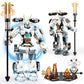 HIGH GODO Samurai Mech Warrior Building Sets  Robot with Long decorative replica blades Shields Display Base Building Blocks Toy Set  1588 Pieces Creative Collectible Ninja Gift for mature-themeds Man Teens Boys 8+