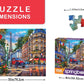 Majestic By Springbok 1000 Piece Jigsaw Puzzle Paris Street Life - Made In Usa - Compact Box