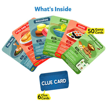 Skillmatics Guess in 10 Foods Card Game - Educational Travel Toy for Kids, Ages 8+, Multicolor, Model SKILL109GFW