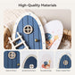 Wooden Magical Fairy Doors - Openable Tooth Elf Door with Mouse Elf & Ladder, Tiny House Doors for Kids Imaginative Play, Handma