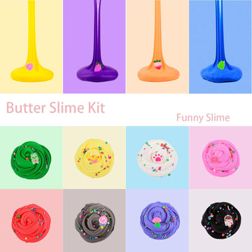 64 Pieces Mini Slime kit Butter Slime Party Favors  Slime Bulk Toy for Classroom Prizes  Christmas Stocking Stuffers  Goodie Bag Stuffers for Kids Boys Girls  Ideal Birthday Easter Filling Gifts