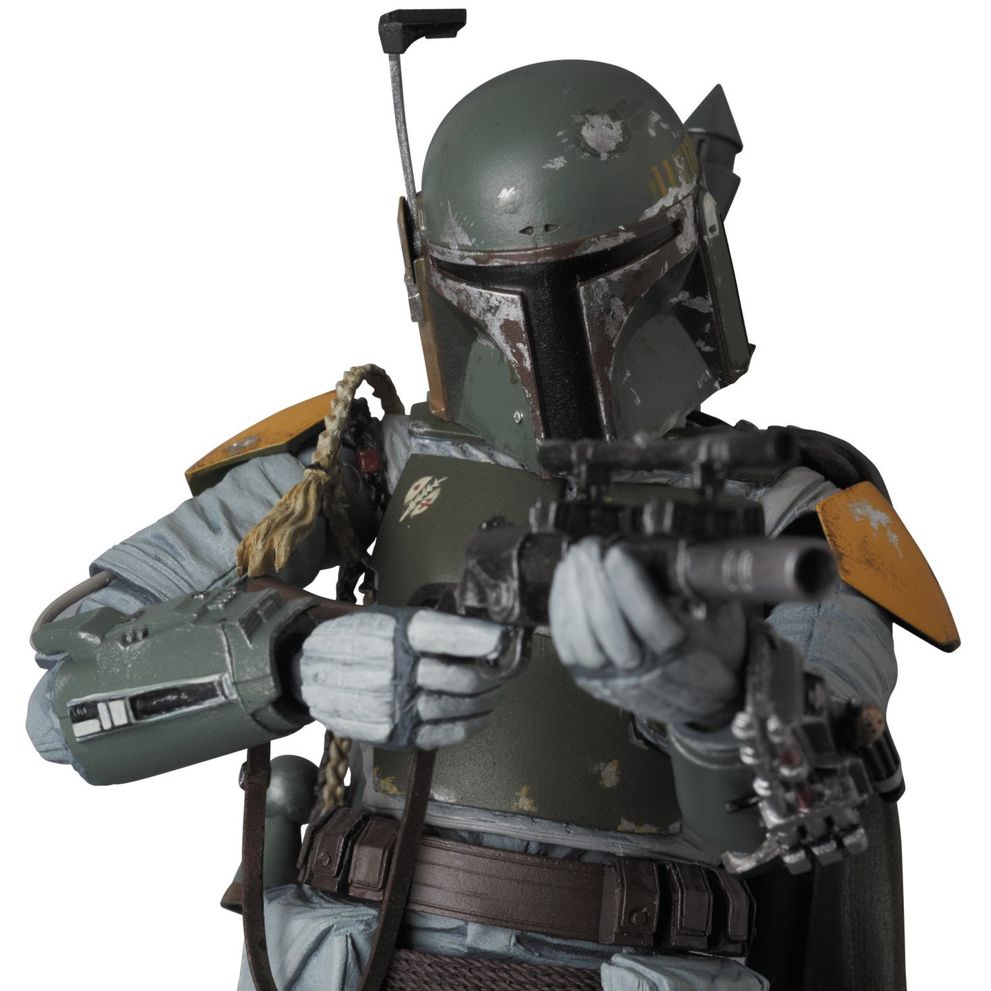 MEDICOM TOY Boba Fett MAFEX No. 16 Action Figure, 6.29 Inch, Green/Silver Plastic Collectible