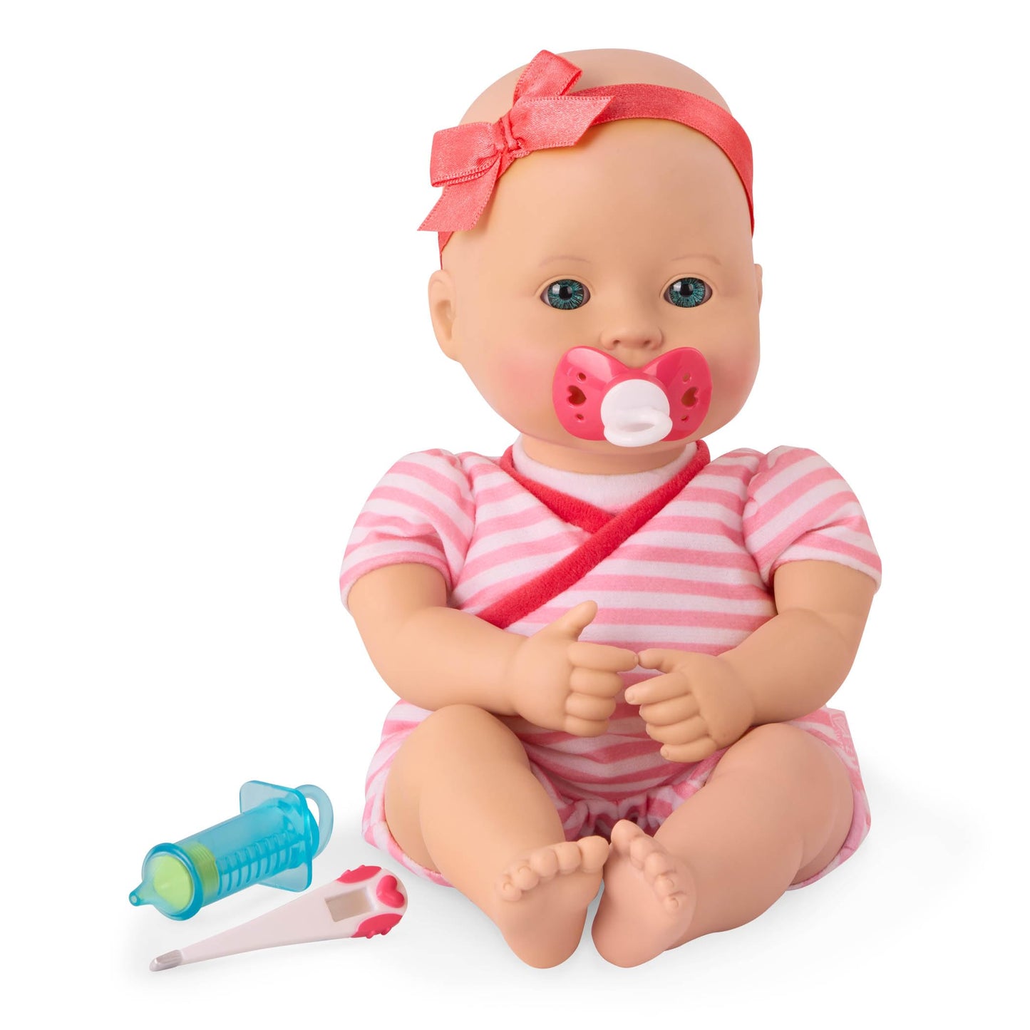 Baby Sweetheart Medical Time 12" Soft-Body Newborn Doll with Accessories, Multicolor, Model BG7005Z, Polyester Material