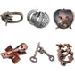 6 Pcs Metal Puzzle, Metal Puzzles for Adults, Mind Test Unlock Toy, Interlock Challenge Puzzle Game Educational Toy Gift for Boy