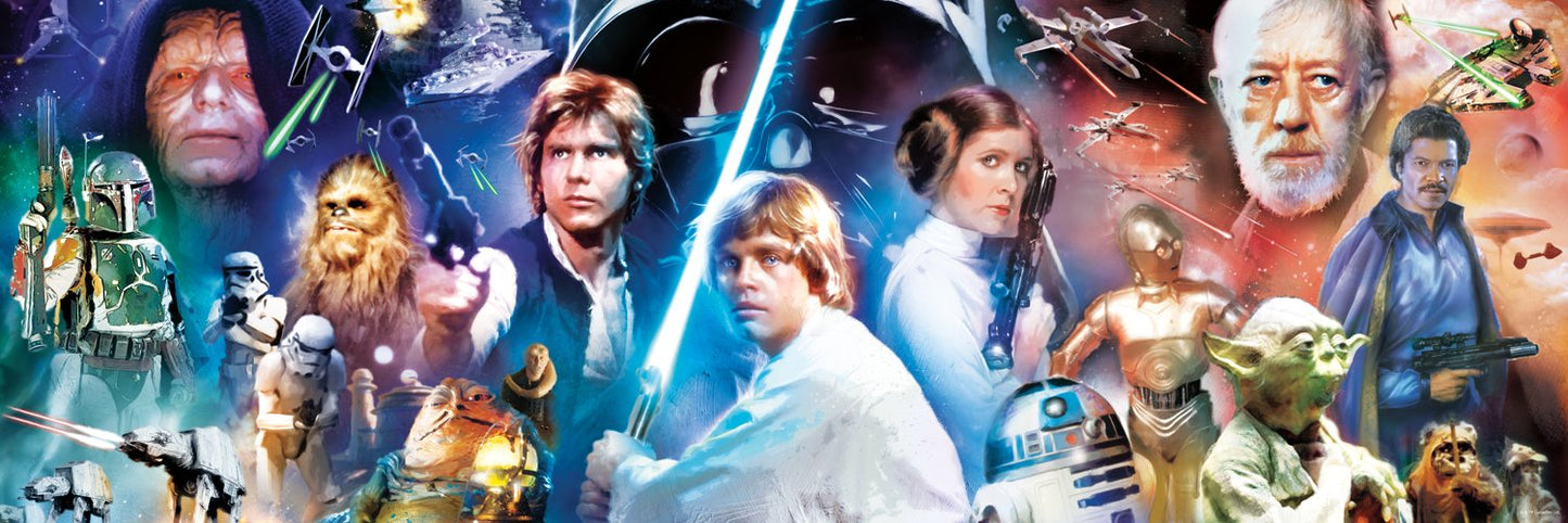 Buffalo Games Star Wars 4 x 1 Multipack Jigsaw Puzzle - Challenging Cardboard Puzzle for Adults - Multicolor, Model 9321