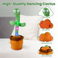 Oeofuzep Usb Charging Singing Talking Cactus Baby Toy With 120 English Songs, Singing Mimicking Talking Cactus Toy Mimics Back,