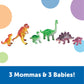Learning Resources Jumbo Dinosaurs Set - 6 Large Plastic T-Rex, Stegosaurus, Brachiosaurus - Multi-color, Model LER0836