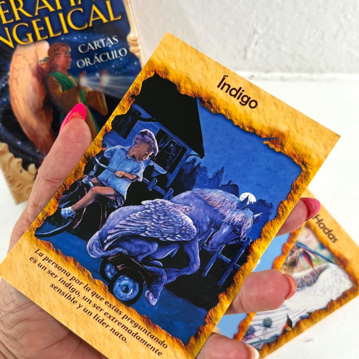 Zoeartcrafts Angel Therapy Oracle Cards - 44 Card Deck with Guide - 3"x5" - Pastel Colors