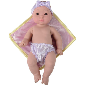 Constructive Playthings 12' Baby Tender Touch Doll- Asian With A Blankie, Model:Uni-204