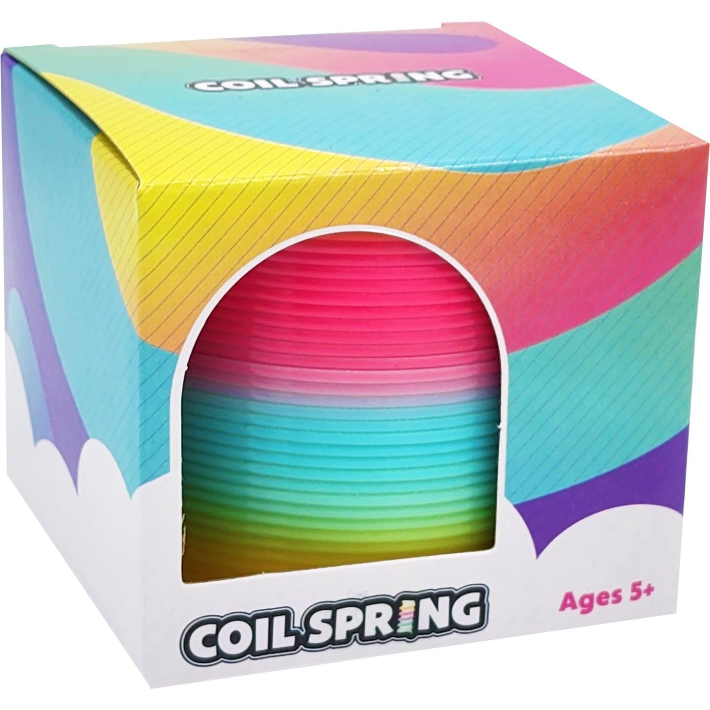 The Dreidel Company Plastic Multicolor Coil Spring, Goody Bag Fillers, Party Favor For Kids, 3' Inches (80Mm) (Single)