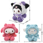 Maikerry 8' Plushies: Cinnamon, Kuroumi And My Melo Plush Toy, Cross-Dressed Panda Stuffed Animal Doll, Cute Cartoon Anime Plush Gift For Girls Teens Fans Birthday Decoration(3Pcs)