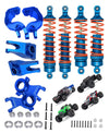 Alloy RC Shocks,Caster Block,Steering Blocks,Rear Stub Axle Carriers Upgrades for 1/10 Arrma Granite/Senton 4x4 3S Blx & Mega 55
