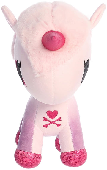 Aurora Enchanting Tokidoki Flower Power Peony Unicorno Stuffed Animal - Bright & Colorful Design - Showpiece Plush - Pink 7.5 In