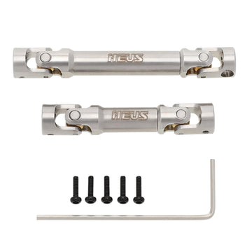 MEUS RACING Stainless Steel TRX4M Driveshaft, Drive Shaft for Traxxas 1/18 TRX4M Bronco Defender RC Crawler Upgrade Parts