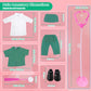 Msyo Doll Doctor Outfits And Medical Kit Accessories For 18 Inch Fashion Dolls, Includes White Coat, Green Scrubs, Doctor Surgic