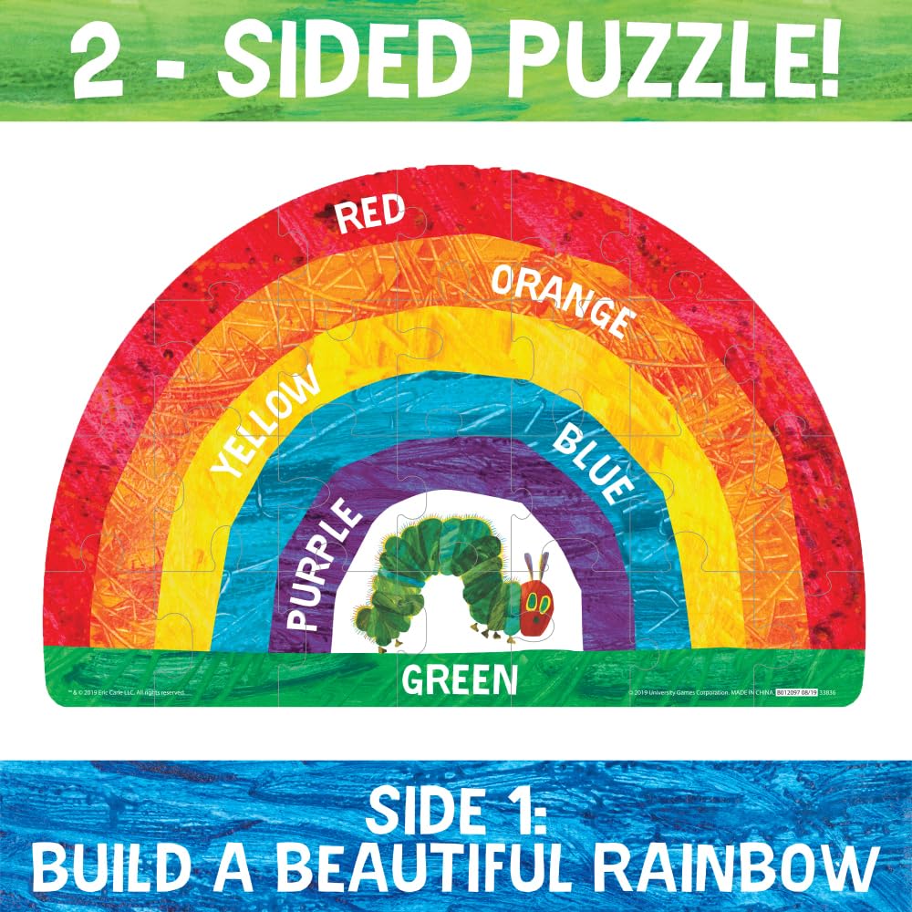 Briarpatch | The Very Hungry Caterpillar 2-Sided Floor Puzzle, Ages 3+