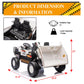 Finito 24V Xl Electric Vehicle,2-Seater 4Wd Ride On Toys,Ride On Car With Remote Control, Electric Dump Bed, And Extra Shovel,Up